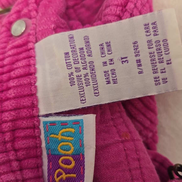 VTG 3t Pooh Corduroy Bibs - Picture 11 of 12